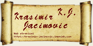 Krasimir Jaćimović vizit kartica